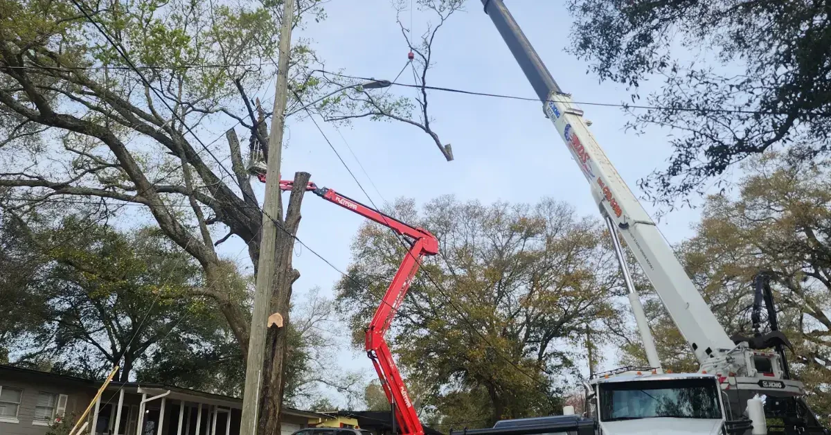 Canopy lifting for improved clearance in St. Johns, FL